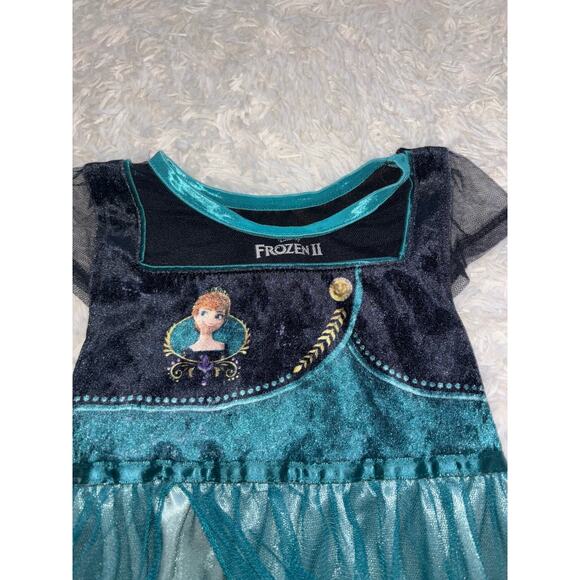 Disney Frozen Anna Girls Sz. 5T Dress/nightgown. Cute, Fun - Picture 6 of 8